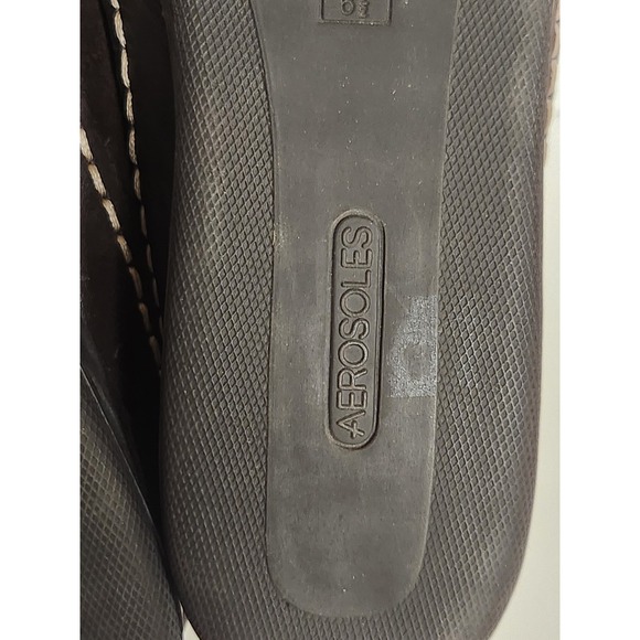 Aerosoles Suede Leather Loafers Brown Womens Size 8.5 - Picture 12 of 13